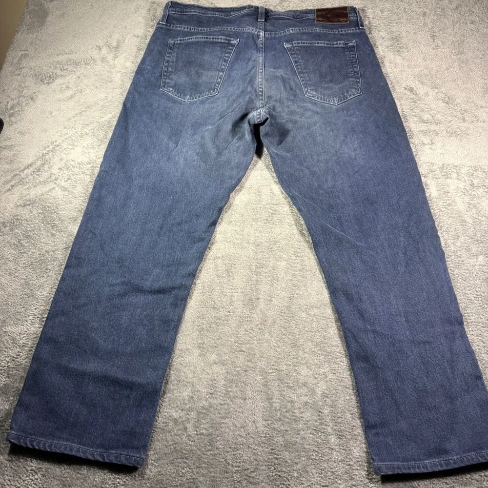 AG Adriano Goldschmied The Vane Straight Leg Jeans Mens 38x28 Dark Indigo Blue